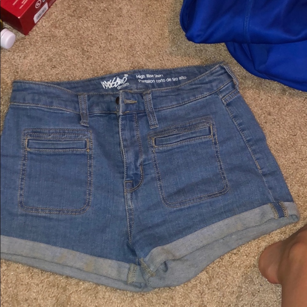 Blue jean shorts